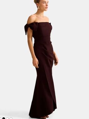 NWT Ever New Purple Kalee Bow Wrap Skirt Dress, 6